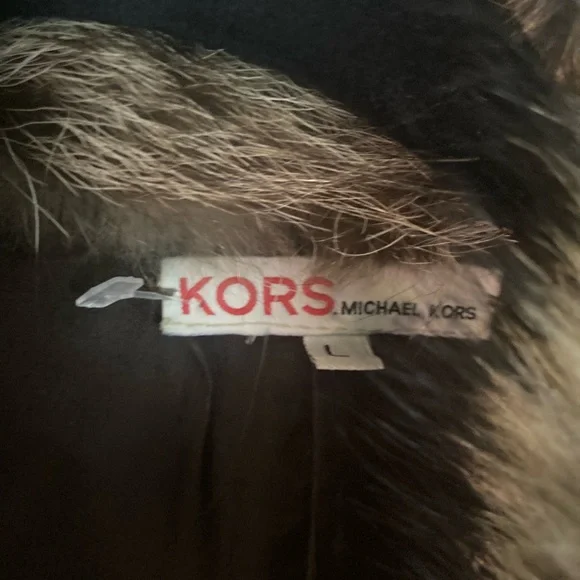 Michael kors coyote fur vest large